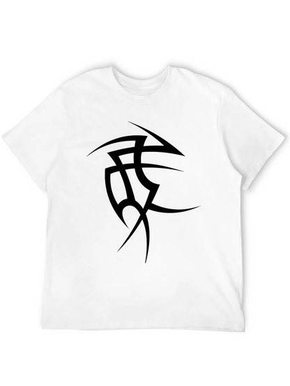 Mens Black Tribal Tattoo Graphic Tee