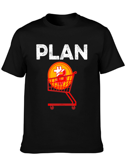 Bitcoin Shopping Plan Graphic Tee