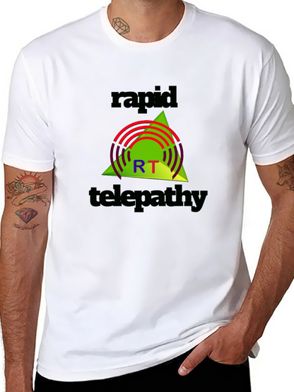 Rapid Telepathy Graphic Tee - Black Cotton Shirt