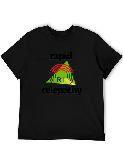 Rapid Telepathy Graphic Tee - Black Cotton Shirt
