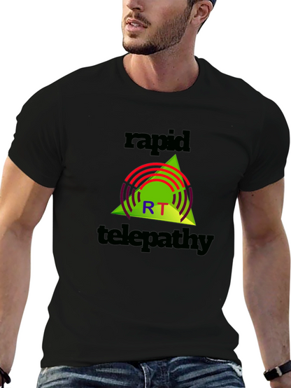 Rapid Telepathy Graphic Tee - Black Cotton Shirt