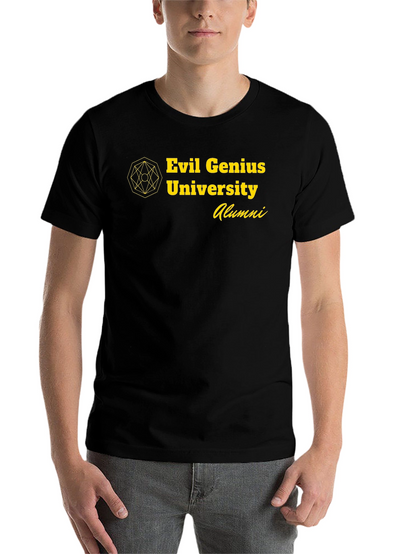 Evil Genius University Alumni Black T-Shirt