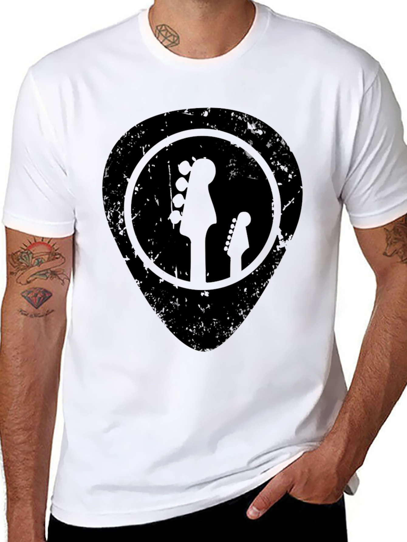 Guitar Pick T-Shirt - Rock and Roll Tee