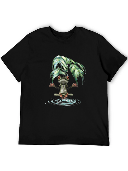 Zen Frog Meditation T-Shirt - Relax & Unwind