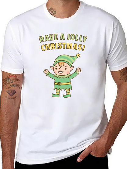 Jolly Christmas Elf Graphic Tee
