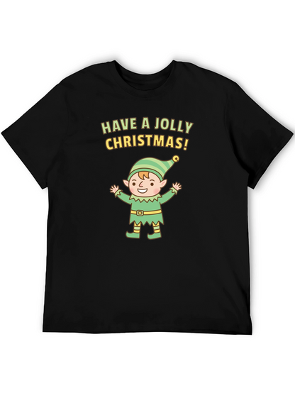 Jolly Christmas Elf Graphic Tee