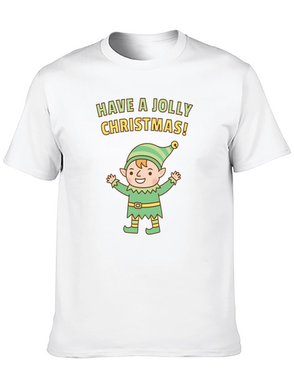 Jolly Christmas Elf Graphic Tee