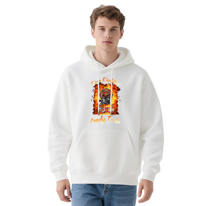 Unisex Streetwear Hoodie: FWRFREN Ready To G Print, Relaxed Fit