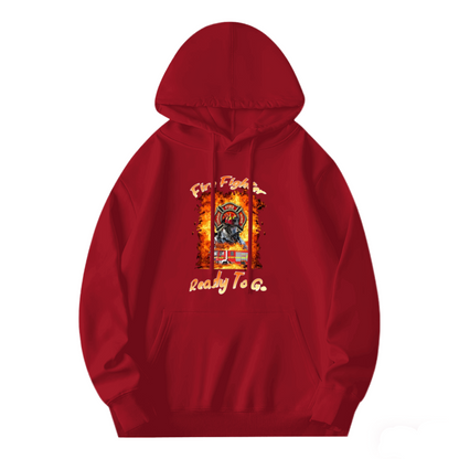 Unisex Streetwear Hoodie: FWRFREN Ready To G Print, Relaxed Fit
