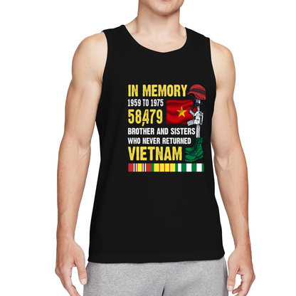 Vietnam War Memorial Honor Veteran Tank Top