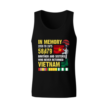 Vietnam War Memorial Honor Veteran Tank Top