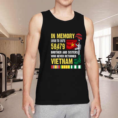 Vietnam War Memorial Honor Veteran Tank Top