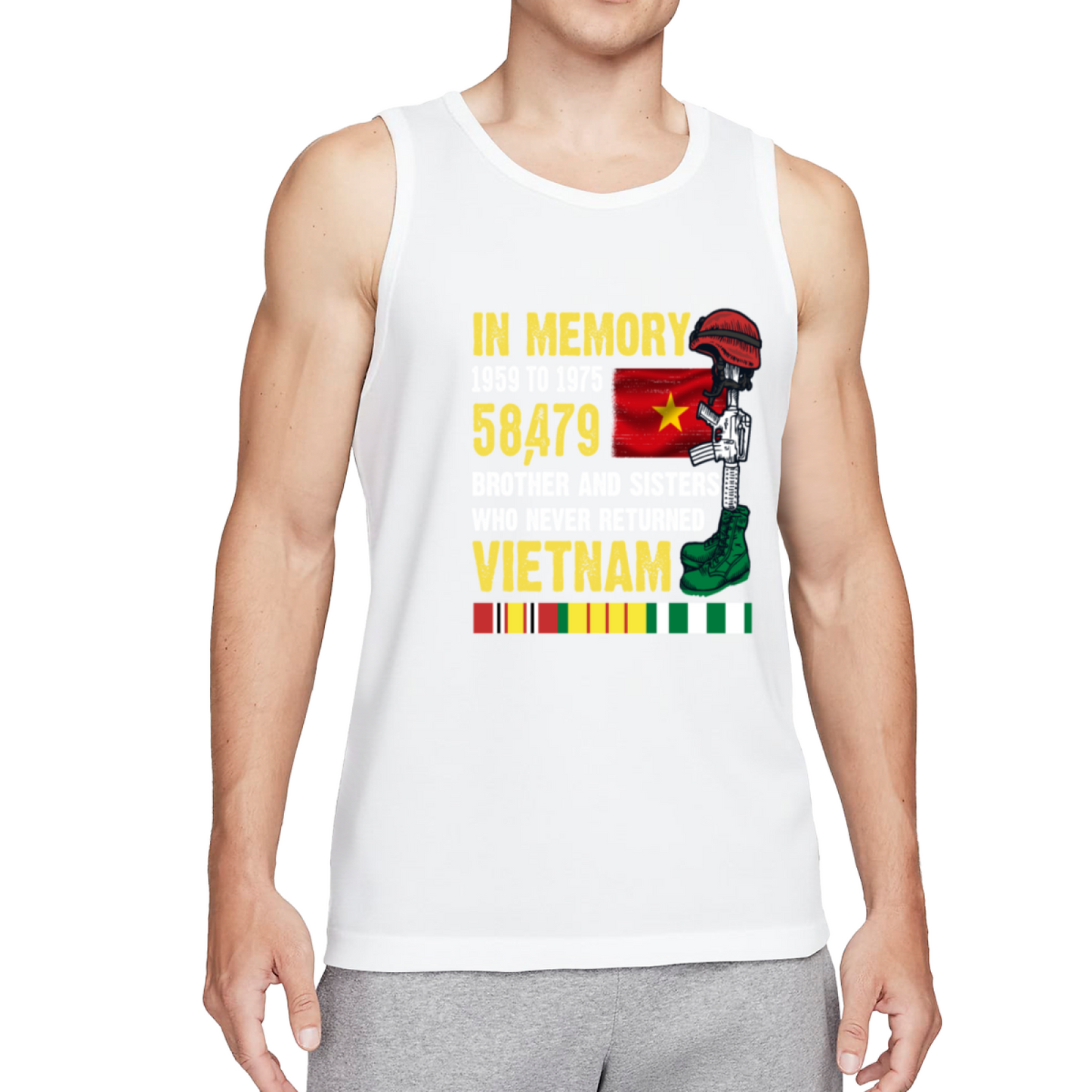 Vietnam War Memorial Honor Veteran Tank Top