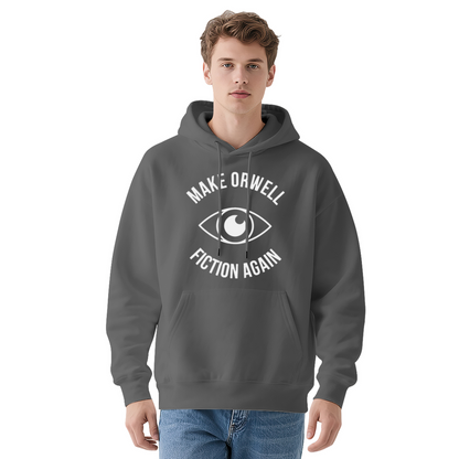Make Orwell Fiction Again Dystopia Navy Hoodie