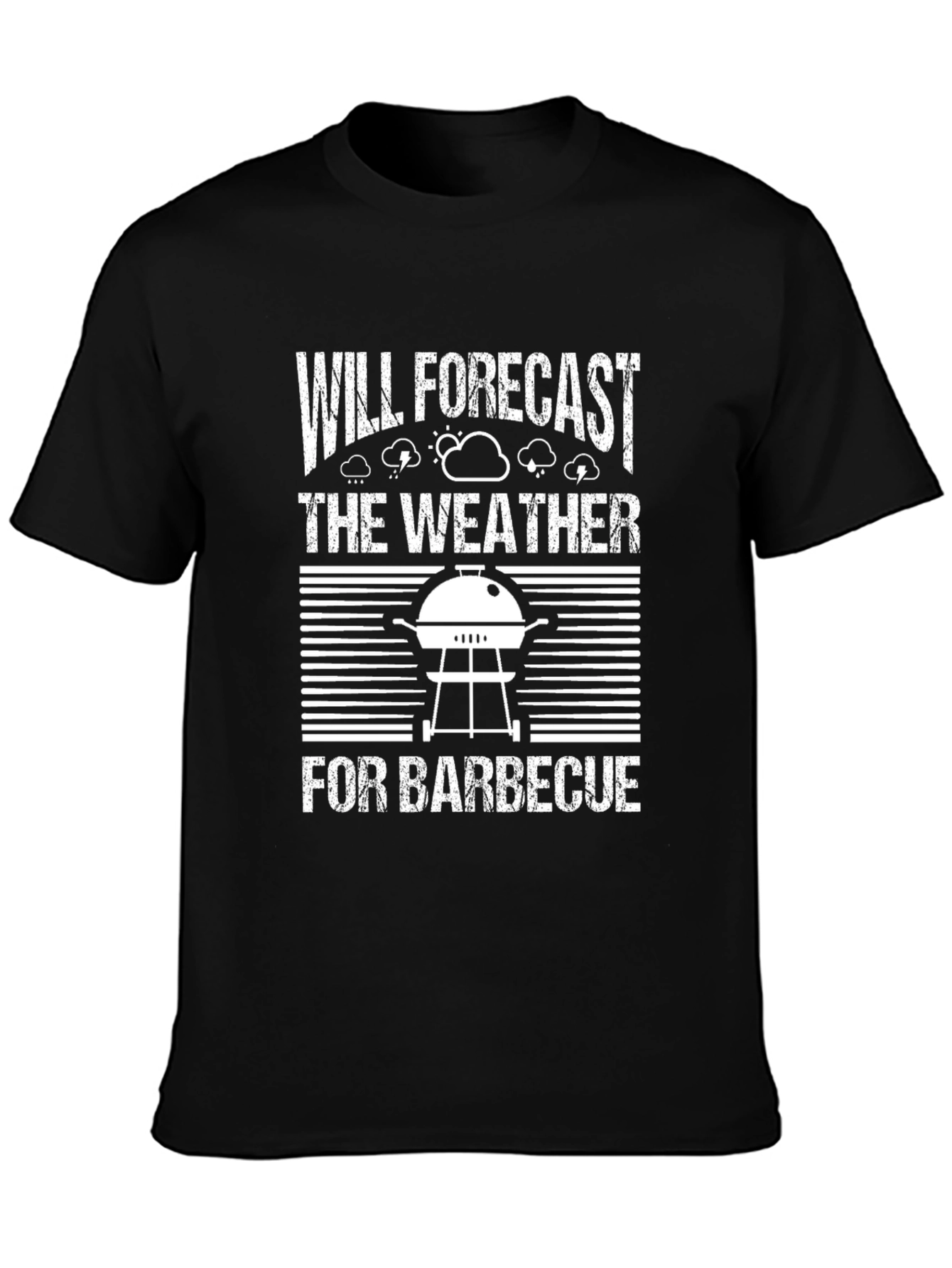 Funny BBQ Weather Forecast T-Shirt