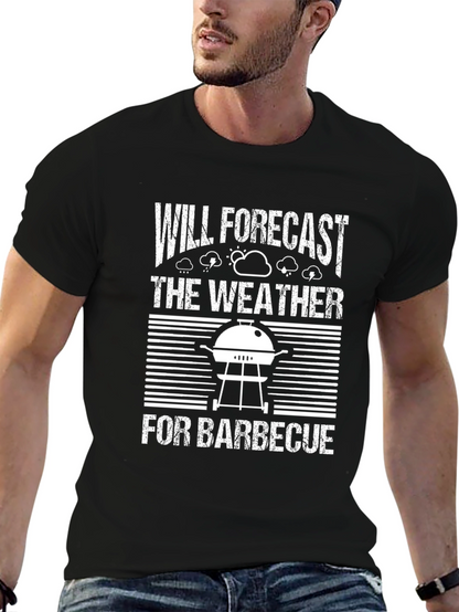 Funny BBQ Weather Forecast T-Shirt