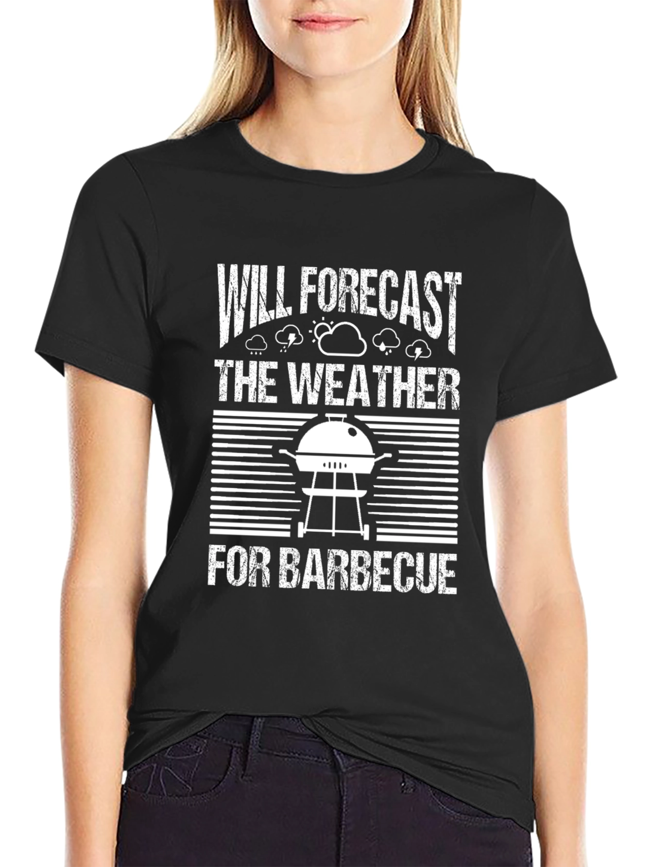 Funny BBQ Weather Forecast T-Shirt