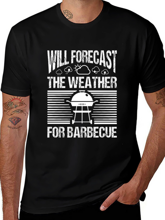 Funny BBQ Weather Forecast T-Shirt