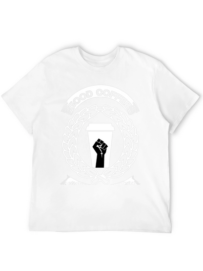 Good Coffee Black Power Fist T-Shirt