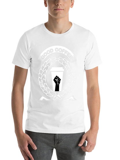 Good Coffee Black Power Fist T-Shirt
