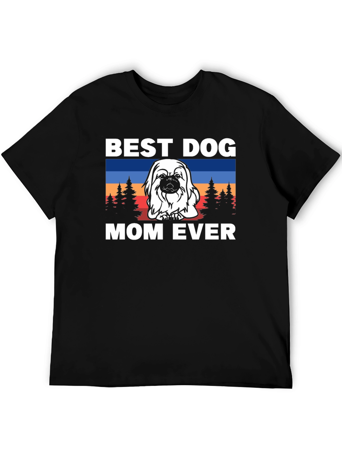 Best Dog Mom Ever T-Shirt - Cute Pekingese Design