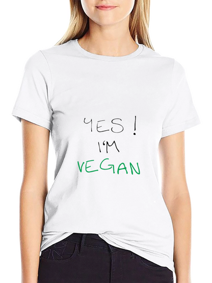 Yes! Im Vegan T-Shirt - Black Vegan Pride Tee