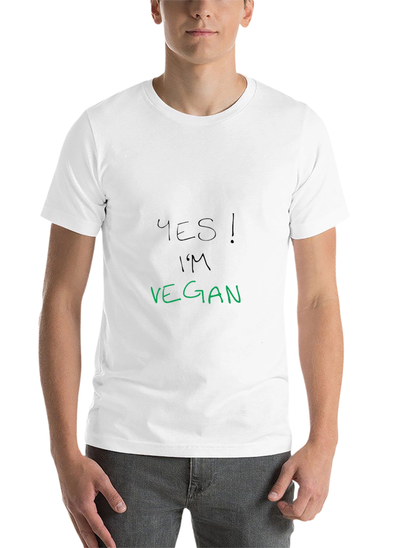 Yes! Im Vegan T-Shirt - Black Vegan Pride Tee