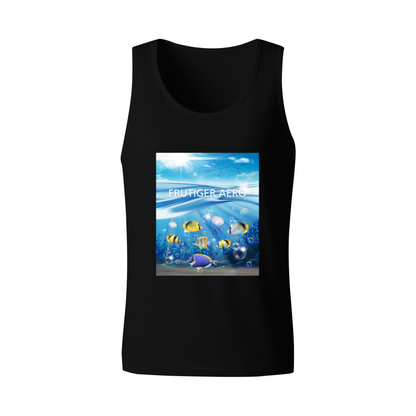 Tropical Underwater Coral Fish Ocean Scenery Print Tank Top
