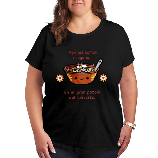 Cute Pozole Soup Mexican Funny Spanish Meme Plus Size Women T-Shirt