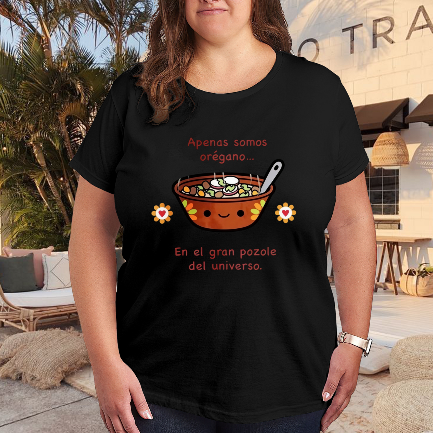 Cute Pozole Soup Mexican Funny Spanish Meme Plus Size Women T-Shirt