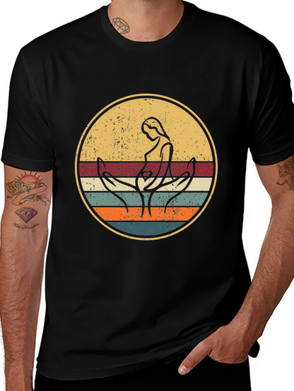 Retro Pregnancy Support T-Shirt