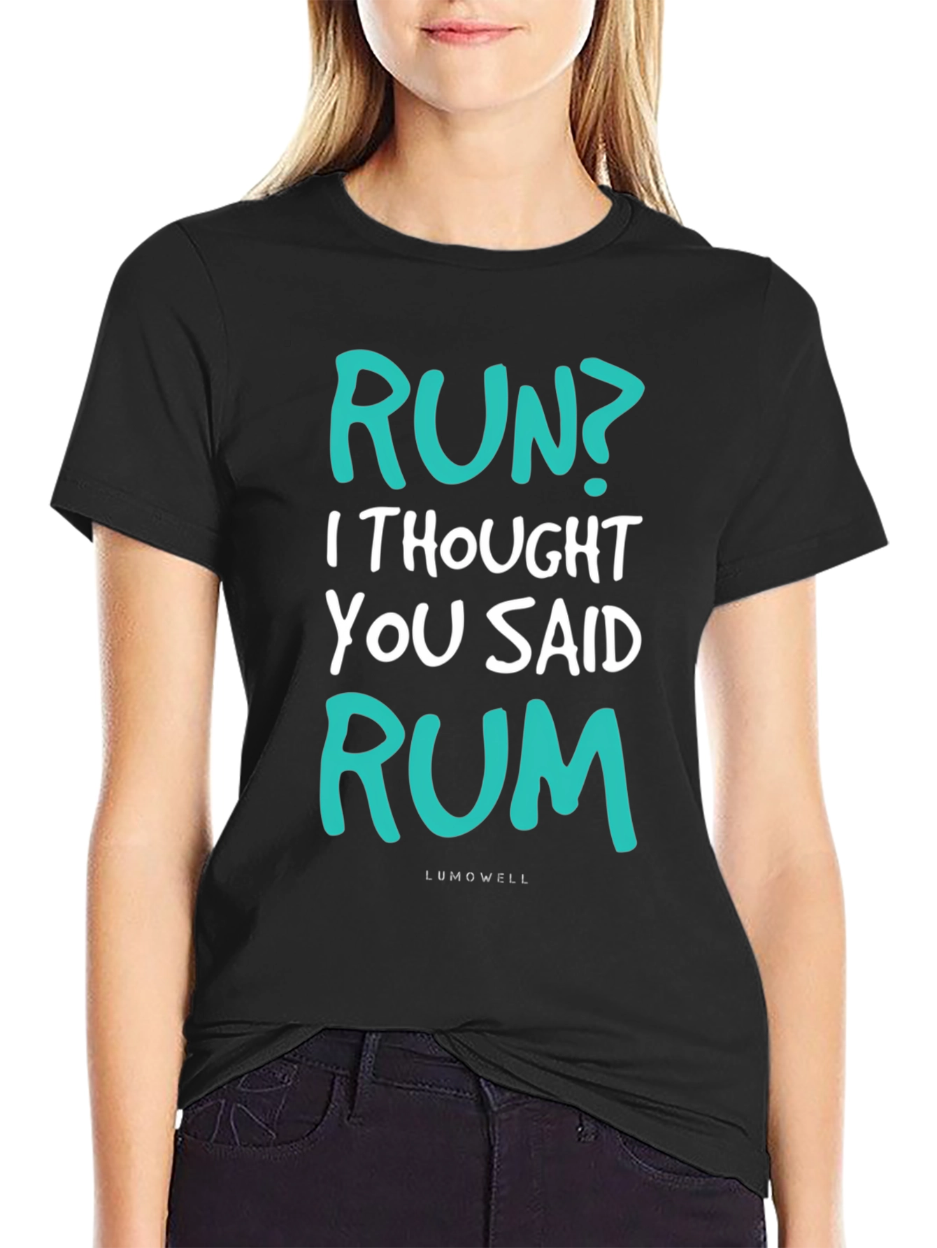 Funny Run? Rum! Graphic T-Shirt - Soft Cotton Tee