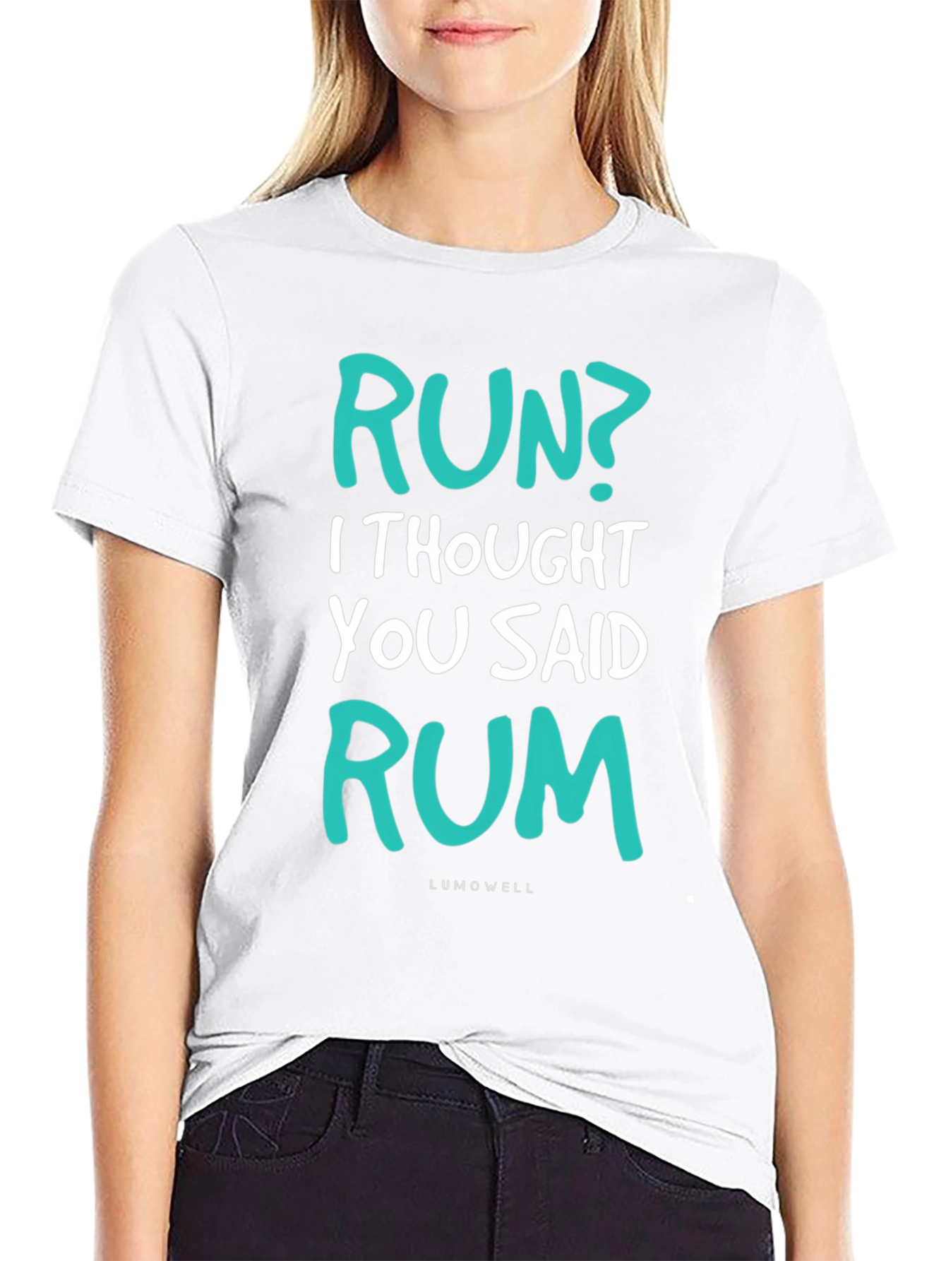 Funny Run? Rum! Graphic T-Shirt - Soft Cotton Tee