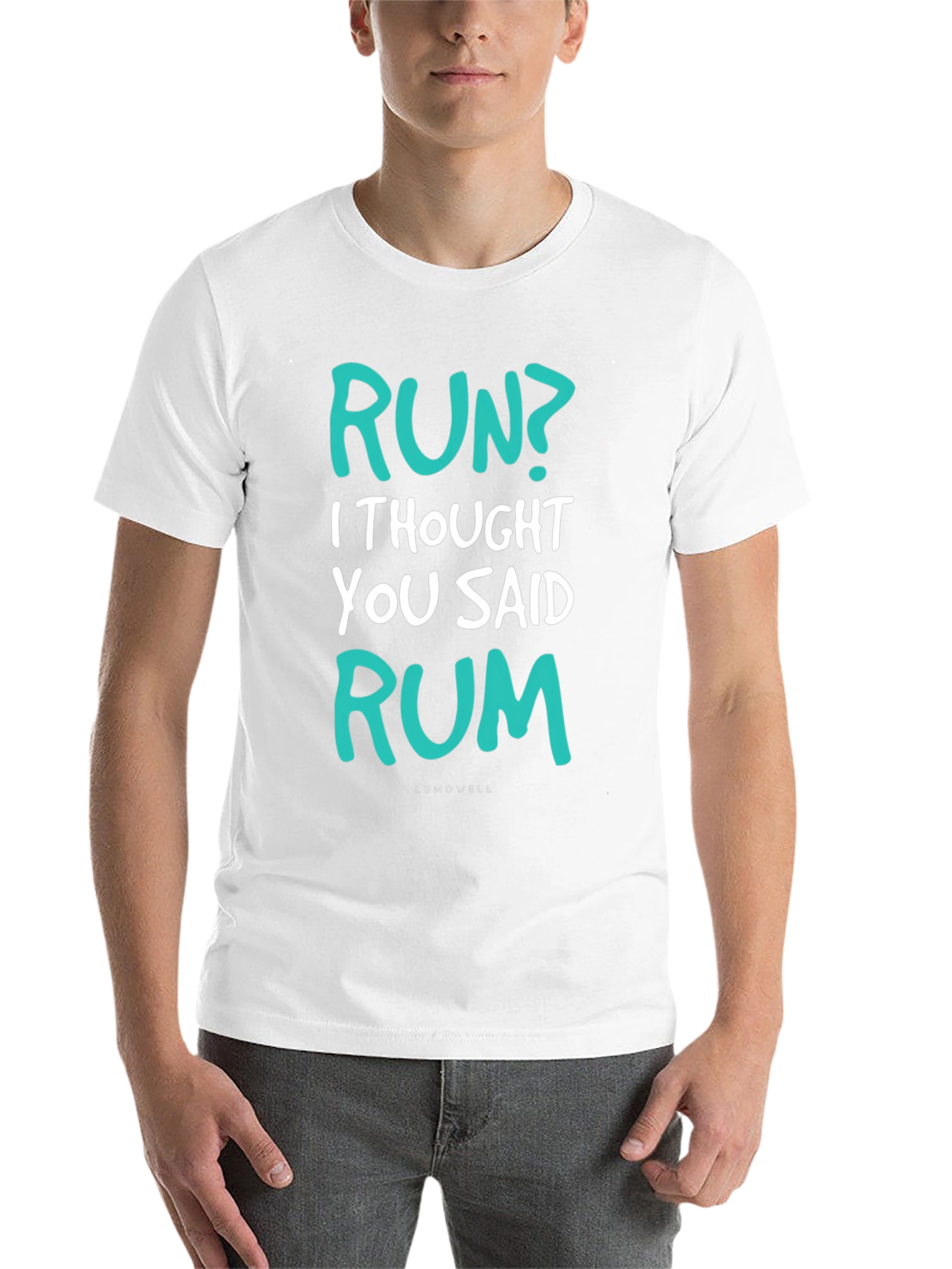 Funny Run? Rum! Graphic T-Shirt - Soft Cotton Tee