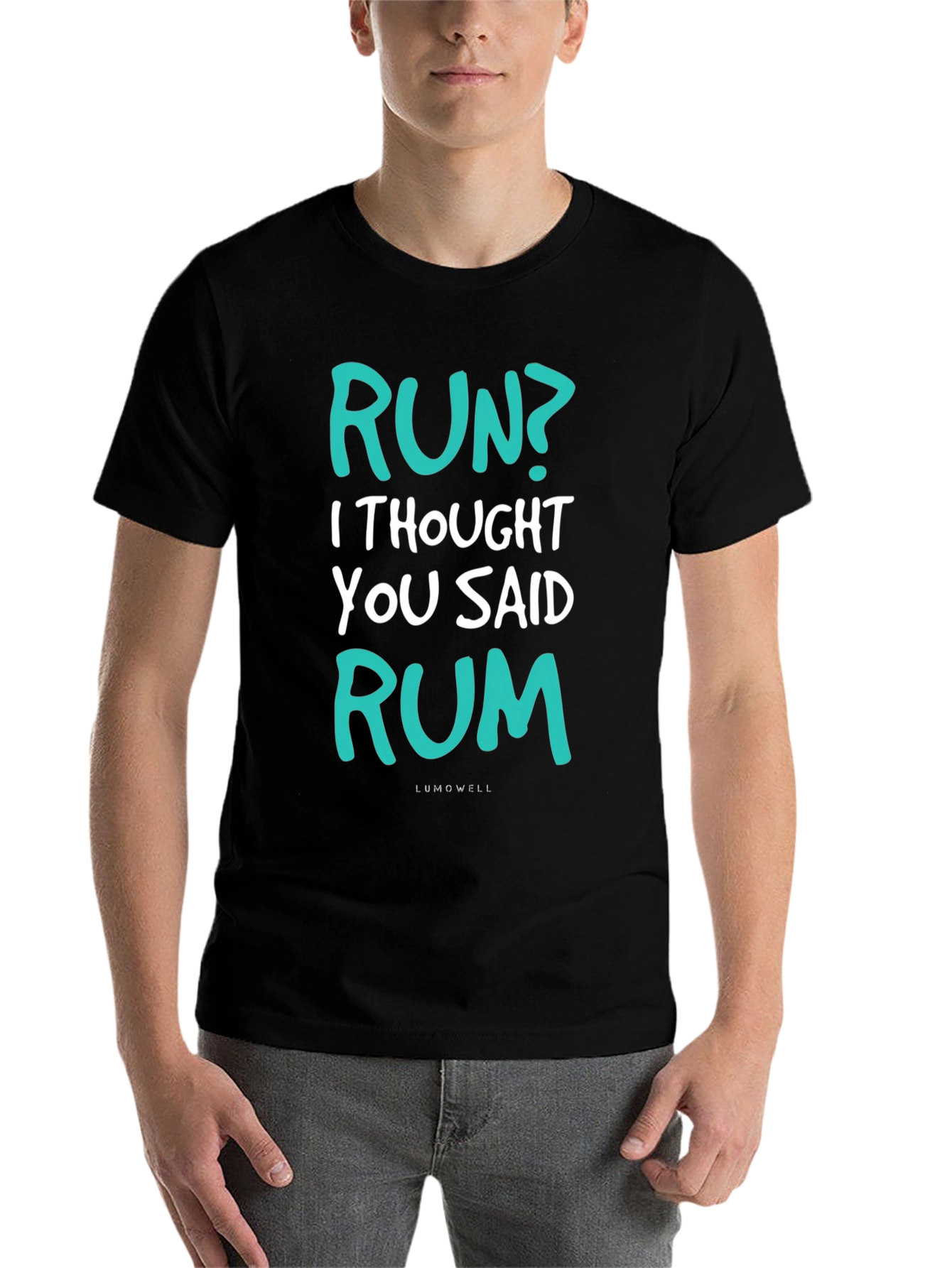 Funny Run? Rum! Graphic T-Shirt - Soft Cotton Tee
