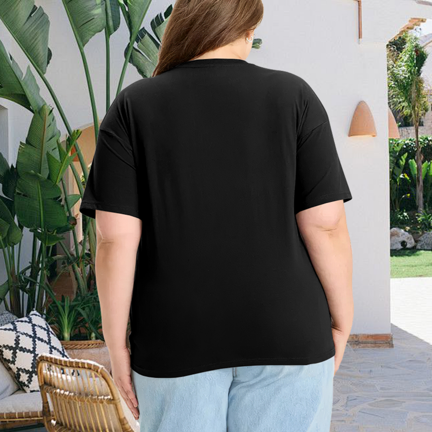 Sparkling Golden Rhinestone Butterfly Heart Tee
