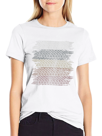 Retro Wave Pattern Mens T-Shirt
