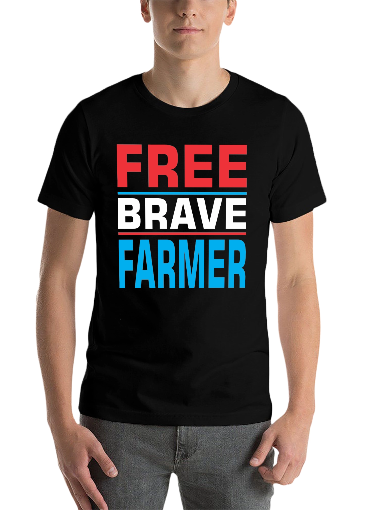 Free Brave Farmer Graphic Tee