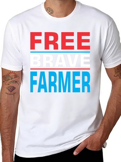 Free Brave Farmer Graphic Tee
