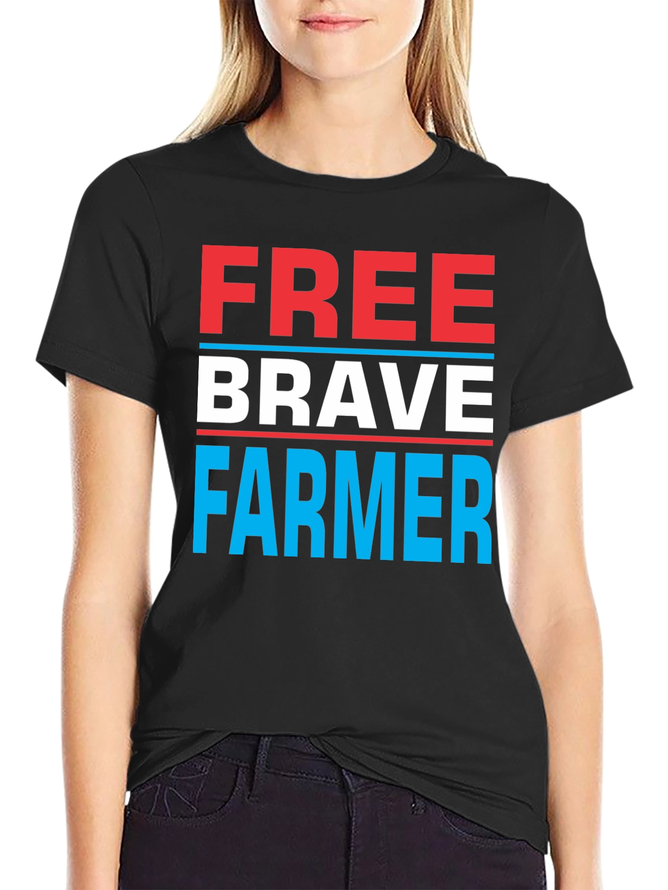 Free Brave Farmer Graphic Tee