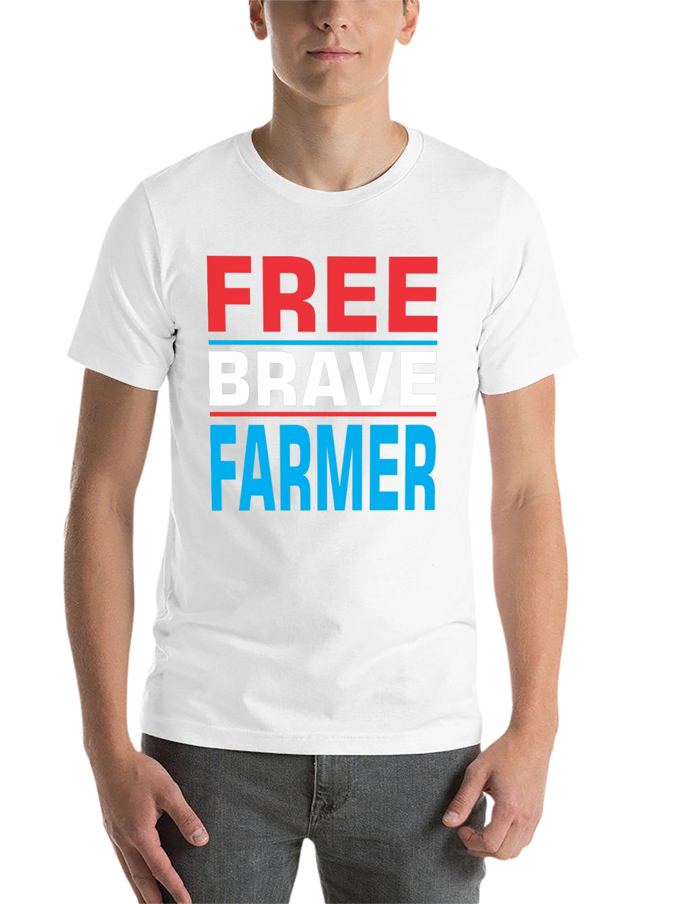 Free Brave Farmer Graphic Tee