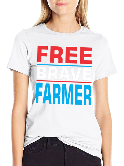 Free Brave Farmer Graphic Tee