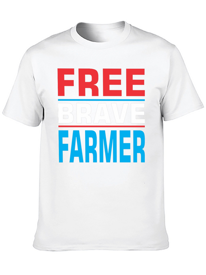 Free Brave Farmer Graphic Tee