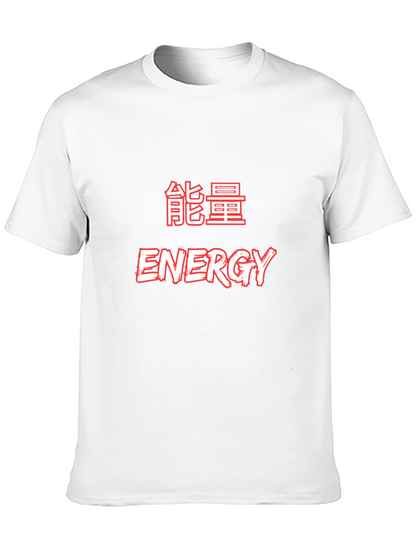 Energy Graphic T-Shirt - Black Crew Neck Tee