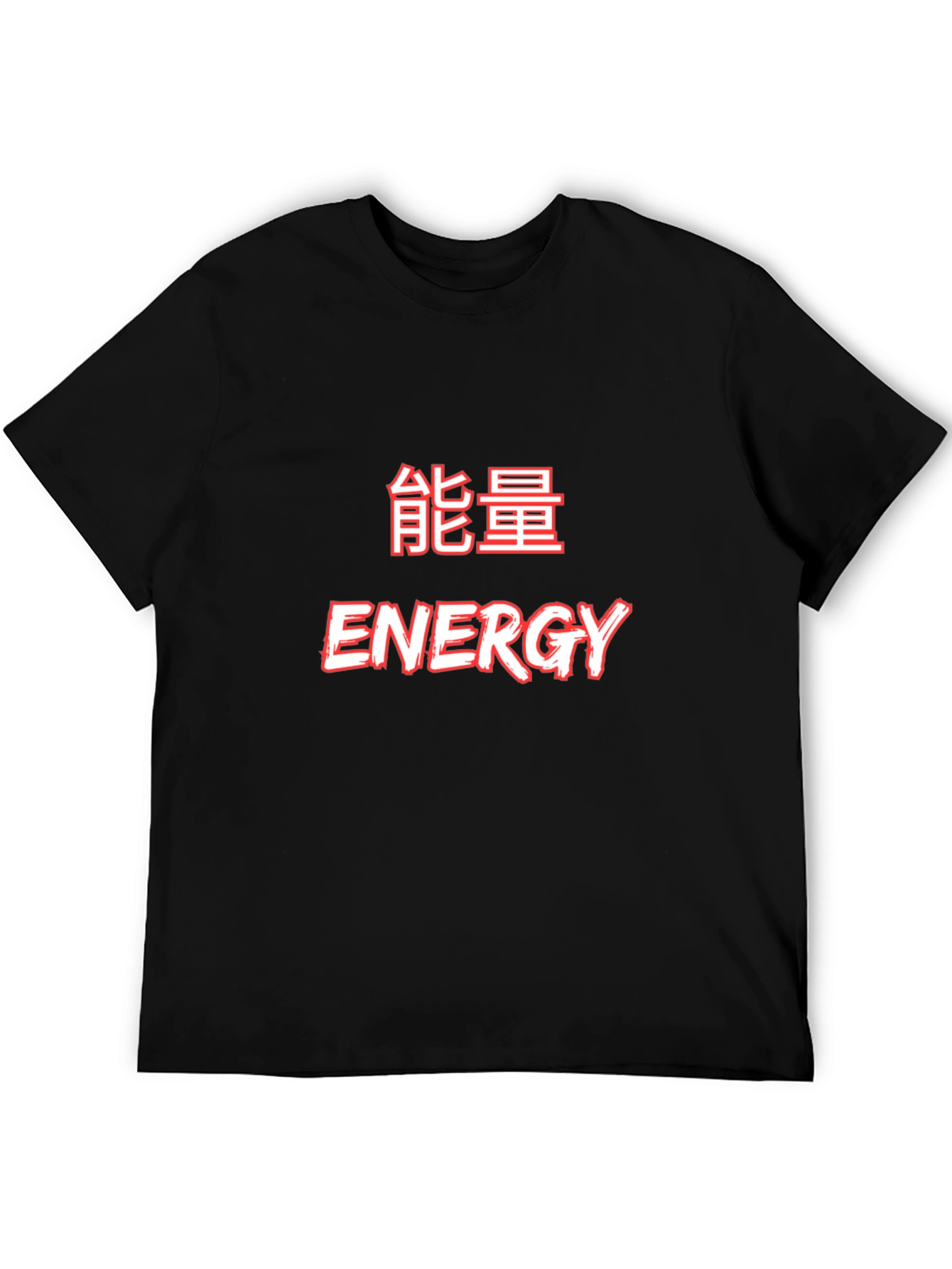 Energy Graphic T-Shirt - Black Crew Neck Tee