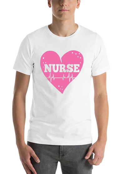 Nurse Heartbeat T-Shirt - Black Cotton Tee