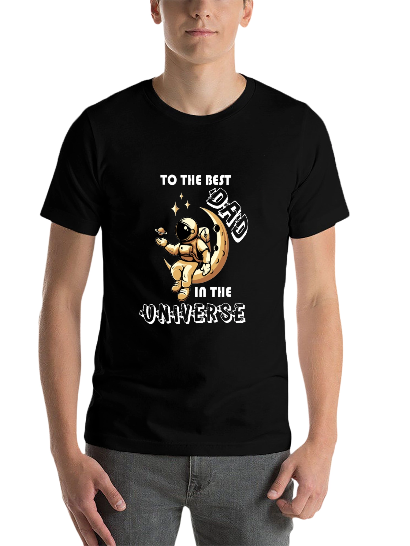 Best Dad in the Universe Graphic T-Shirt