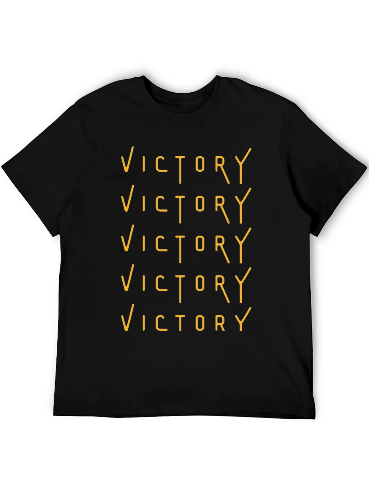 Victory Graphic Tee - Black Crew Neck T-Shirt