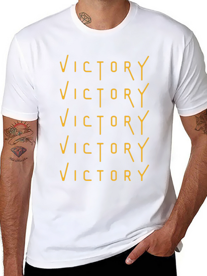 Victory Graphic Tee - Black Crew Neck T-Shirt