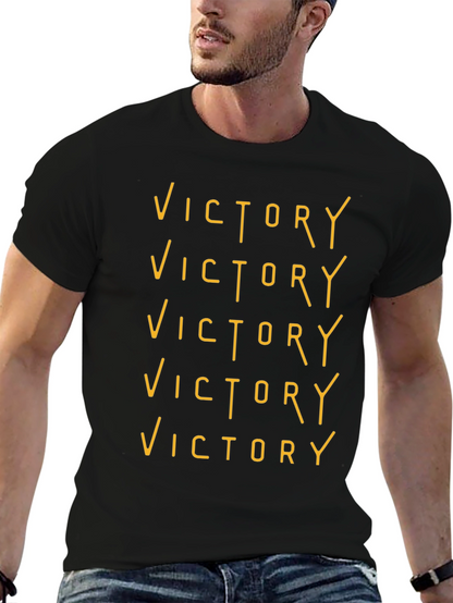 Victory Graphic Tee - Black Crew Neck T-Shirt